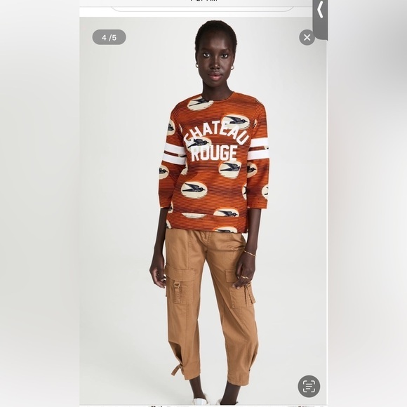 Maison Chateau rouge top NWT 🧡🍊 - Picture 5 of 6